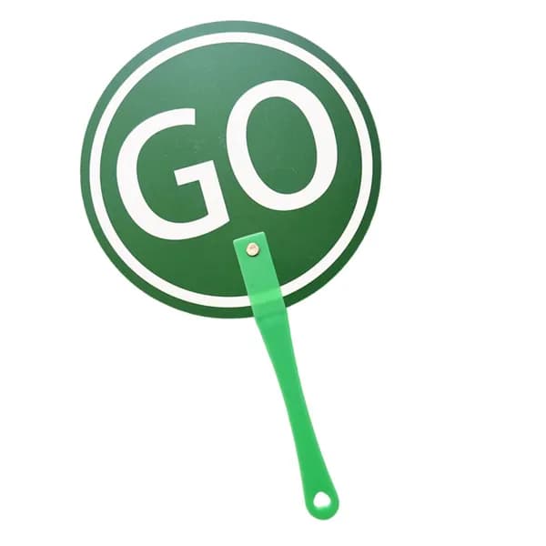Двусторонняя пластиковая табличка Go/Stop для обучения английскому