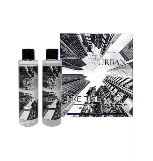 Like Time Подарочный набор Urban, Шампунь для волос мужской 250 мл + гель для душа 250 мл, 1 шт