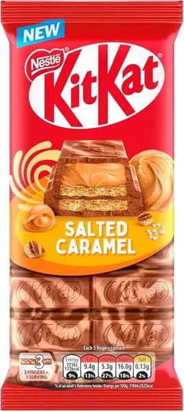 Шоколадная плитка KitKat Солёная Карамель, 99 г (Англия)