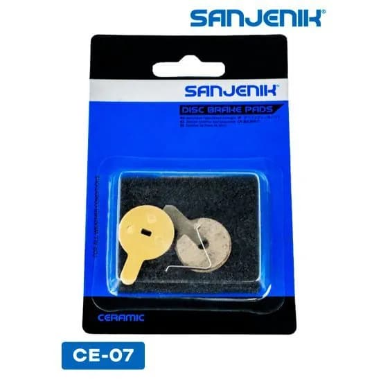 Колодки тормозные керамические Sanjenik CE-07 для велосипедов и электросамокатов Kugoo C1, G2 Pro, V1