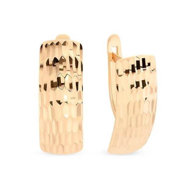 Серьги женские из красного золота 375 пробы 585GOLD