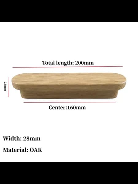 Деревянная ручка для шкафа дуб OAK