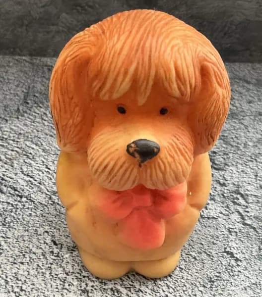 Винтажная резиновая игрушка СССР - Собачка