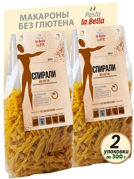 Спирали из нута БЕЗ ГЛЮТЕНА, 2 упаковки