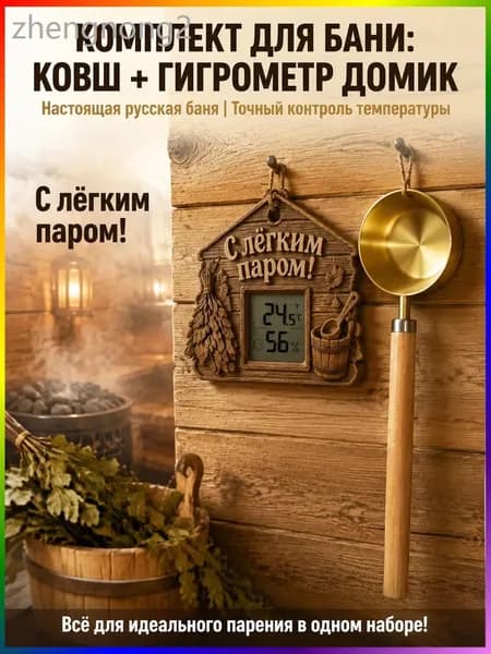 Бондарное изделие для бани Кружка для бани, 0.25 л