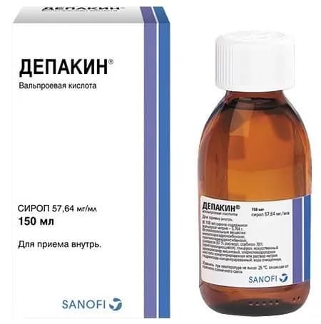 Депакин, сироп 57.64 мг/мл, 150 мл