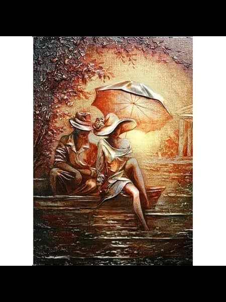 Каллиграфия полная с круглыми стразами 5D V799 45x60см
