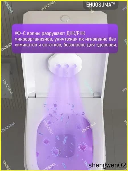 Умная сенсорная УФ-лампа для дезинфекции туалета