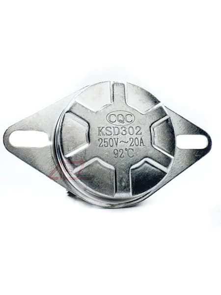 Термостат KSD-302 92 (термодатчик) универсальный для водонагревателя, 220V, 20A, 92 градуса