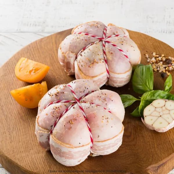 Баллотин Primemeat, из ножки цыпленка с моцареллой и вялеными томатами