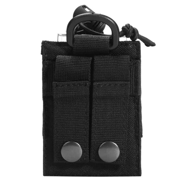 Тактический чехол для рации на системе MOLLE, черный, нейлон 600D