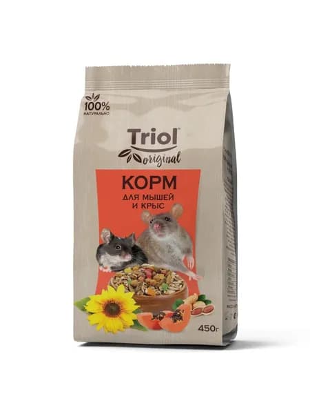 Корм для мышей и крыс, Triol, 450гр