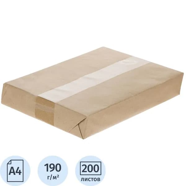 Ватман А4 200л, 190гр, уп.крафт офисный аксессуар для организации рабочего пространства; практичный дизайн