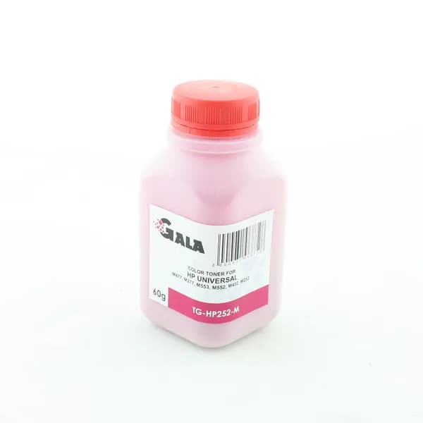 Тонер химический пурпурный (Magenta) для HP Color LaserJet M252 M274 M277 M377 M452 M477 M552 M553 M577 series MPT-252 60 гр GALA