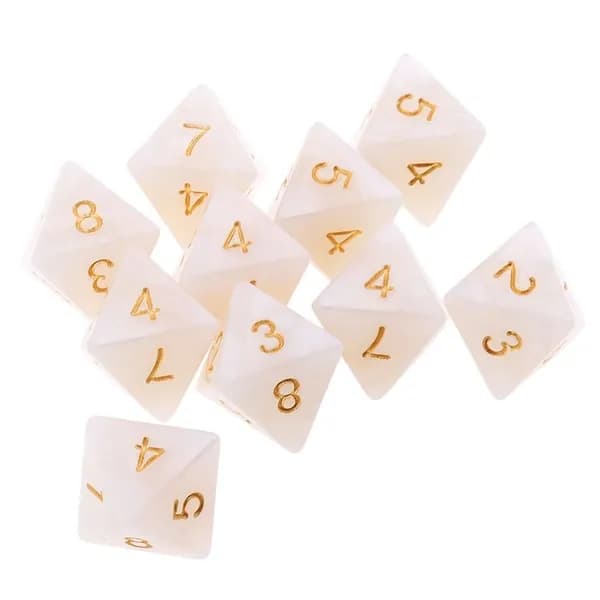 10 шт./Компл. Игра кости