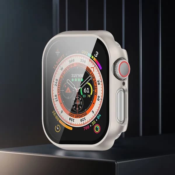 Чехол-бампер из закаленного стекла для защиты от падения для Apple Watch Series 10 42MM/46MM