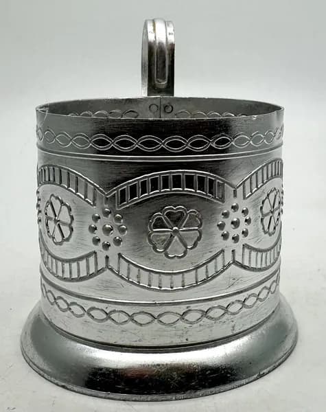 Подстаканник КЛЕВЕР алюминий СССР