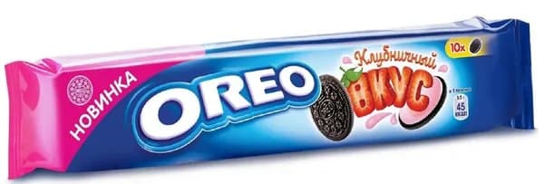 Oreo Печенье Со вкусом клубники, 95 г/