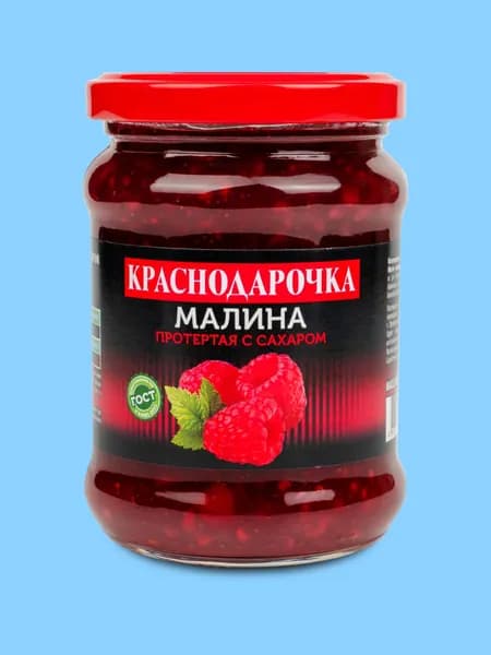 Малина протертая с сахаром Краснодарочка 280 г