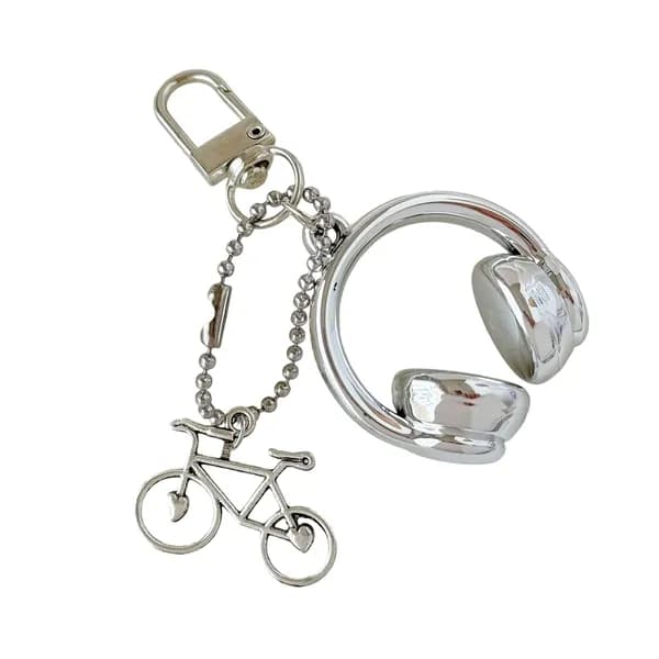 Стильный брелок в виде наушников легкий и прочный аксессуар для велосипеда