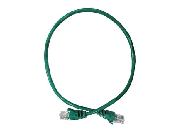 Патч-корд UTP4 cat.5e, ВС, LSZH, зеленый, литой коннектор, NETKO Optima, 0.5м