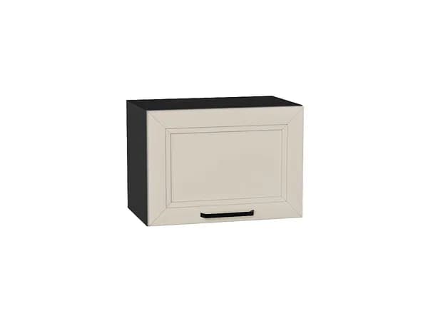 Шкаф верхний горизонтальный Нео, цвет фасада Cream Silk, цвет каркаса Graphite, 358*500*320 мм (В*Ш*Г)