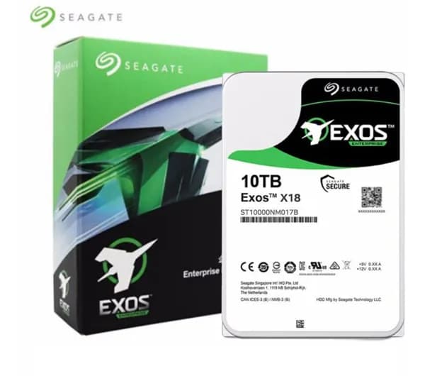 Корпоративный жесткий диск Seagate Exos 7E10 10 ТБ (ST10000NM017B), SATA, для NAS и корпоративных систем хранения
