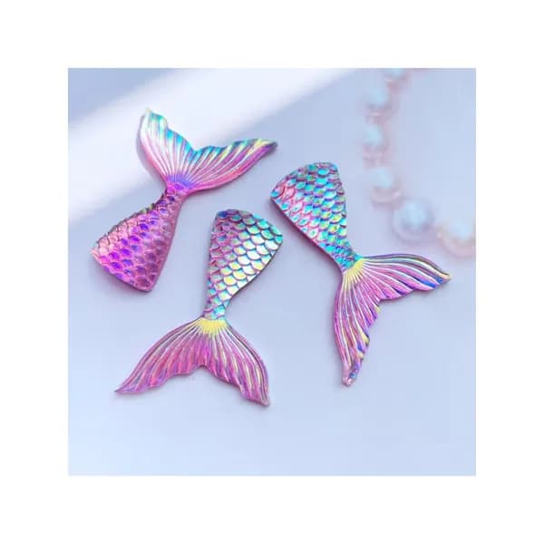 10pcs смоляной рыбий хвост декоративные аксессуары