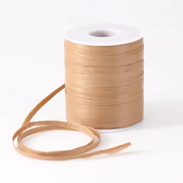 Пряжа для DIY ручного вязания и вязания крючком из рафии хлопка кофейный