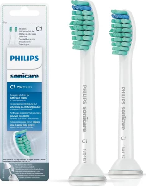 Насадки для электрической зубной щетки Philips Sonicare ProResult HX6012/07, для эффективного удаления налёта, 2 шт