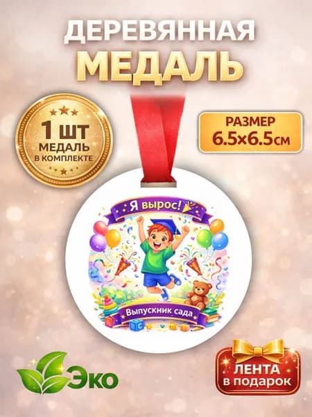 Медаль выпускник (1 штука) подарок