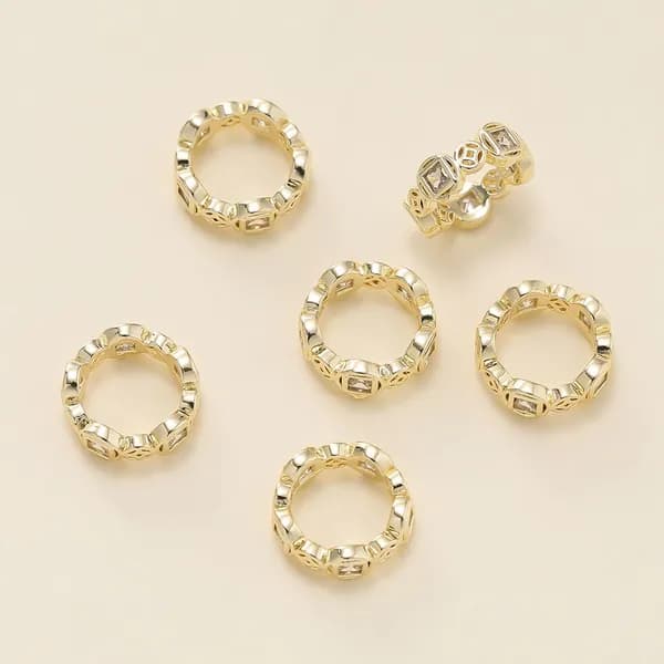 бусины для рукоделия, цвет золота 14k , 2шт.
