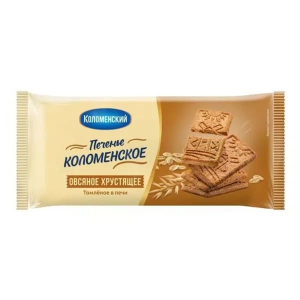 Печенье Коломенское злаковое овсяное хрустящее 120 г