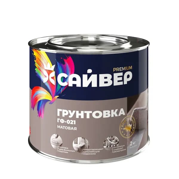 Грунтовка Антикоррозийная ГФ-021 САЙВЕР КРАСНО-КОРИЧНЕВАЯ 1.8 кг