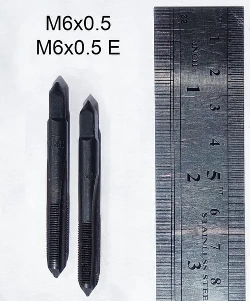 Метчик ручной М6х0,5 комплект (2 шт)