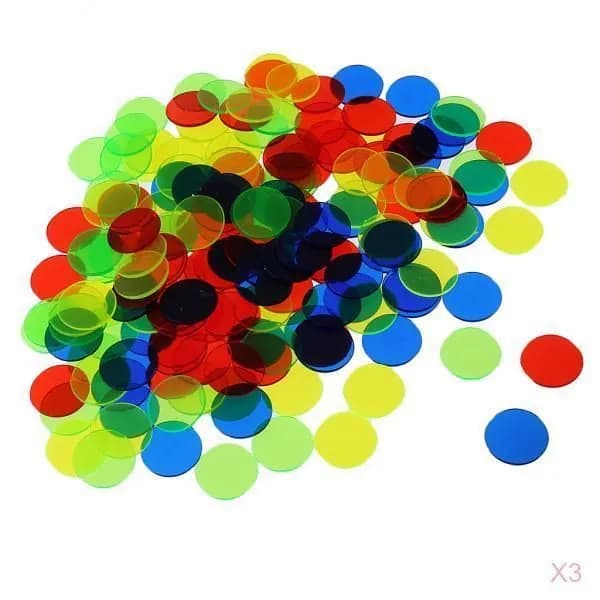 Профессиональные игровые чипы бинго 1,5x1,5 см