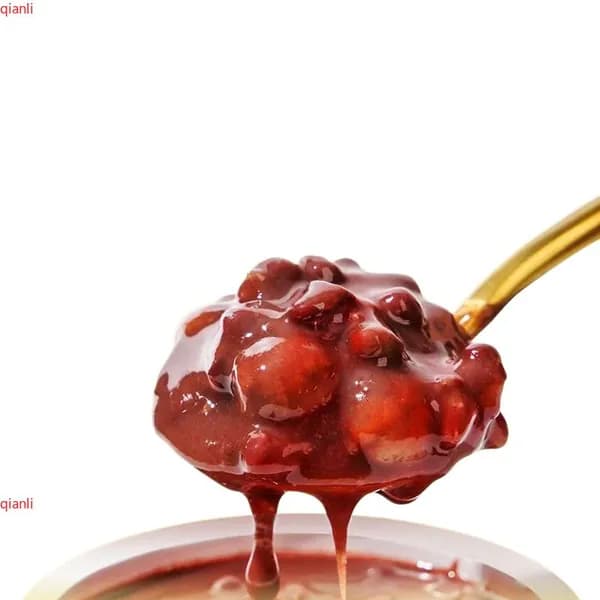 Десертный суп из красной фасоли с сушеной кожурой мандарина и семенами лотоса, питательный, с низким содержанием жира, быстрого приготовления, не требует варки, для завтрака, 2026