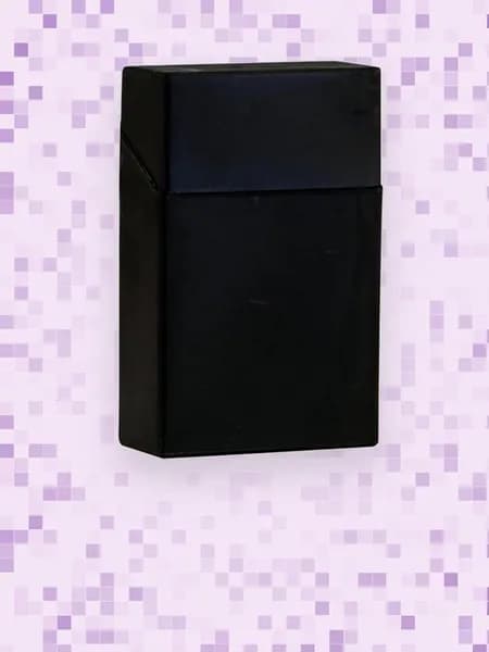 Пластиковый портативный футляр для сигарет, Черный
