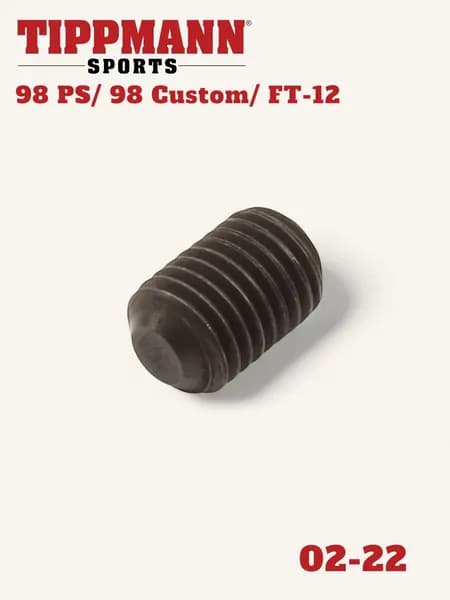 Винт регулировки скорости для пейнтбольного маркера Tippmann 98 PS/ 98 Custom/ FT-12 (02-22 Set Screw)