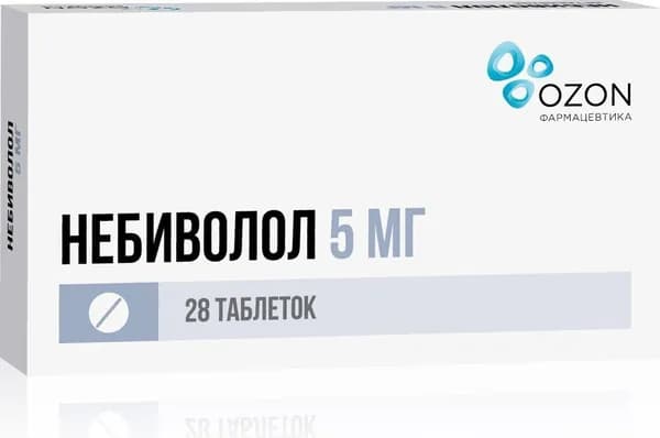Небиволол, таблетки 5 мг, 28 шт.