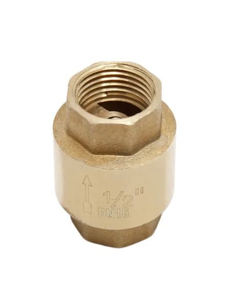 Клапан обратный 1/2" латунный сердечник
