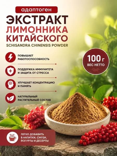 100 г- Адаптоген китайский лимонник экстракт / Schisandra Chinensis Powder