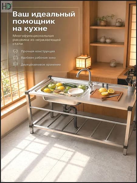 Садовая кухня,100х42х75см