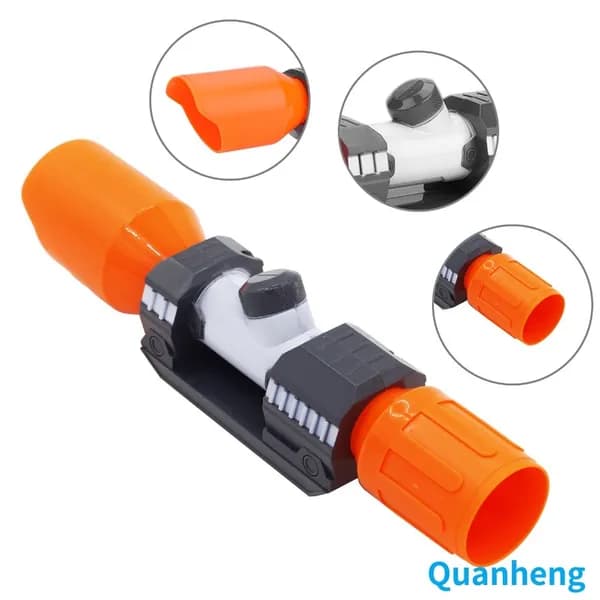 Оптический прицел для пистолетов Nerf, с крестообразной сеткой, оранжевый