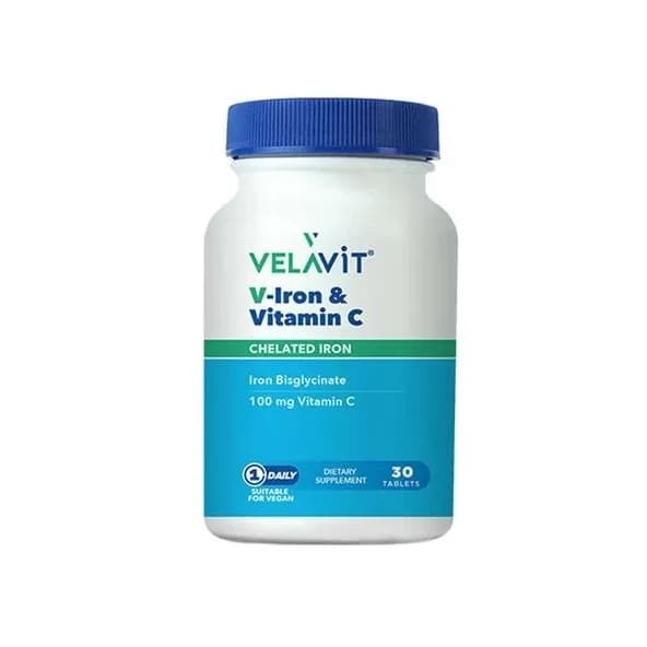 Velavit V-Iron & Vitamin C 30 таблеток дополнение перед тренировкой
