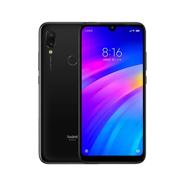 Redmi Смартфон redmi 7 4гб 64гб 6.26 экран Android 9.0 4000 mAh подарок чехол и стекло Global 4/64 ГБ, Nano-SIM, черный матовый