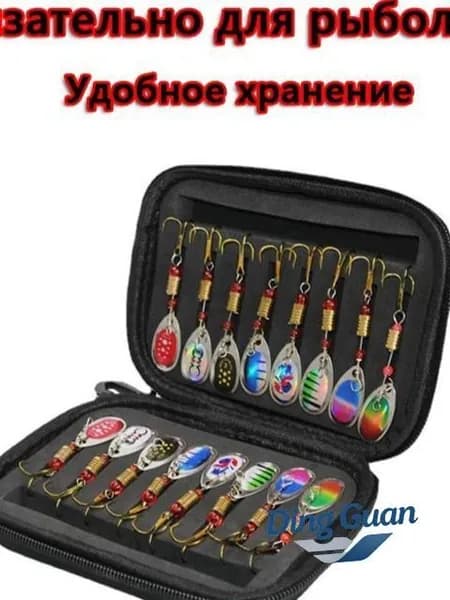 Коробка для блесен и приманок. Мягкий кейс органайзер рыболовный.