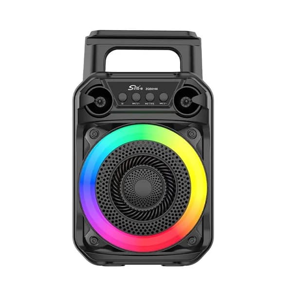 Портативная колонка 12 Вт, RGB-подсветка, микрофон, аккумулятор 1200 мА ч, 6-дюймовый динамик
