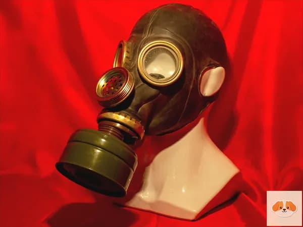 Чёрный противогаз ГП-5М (с хранения), размер 1