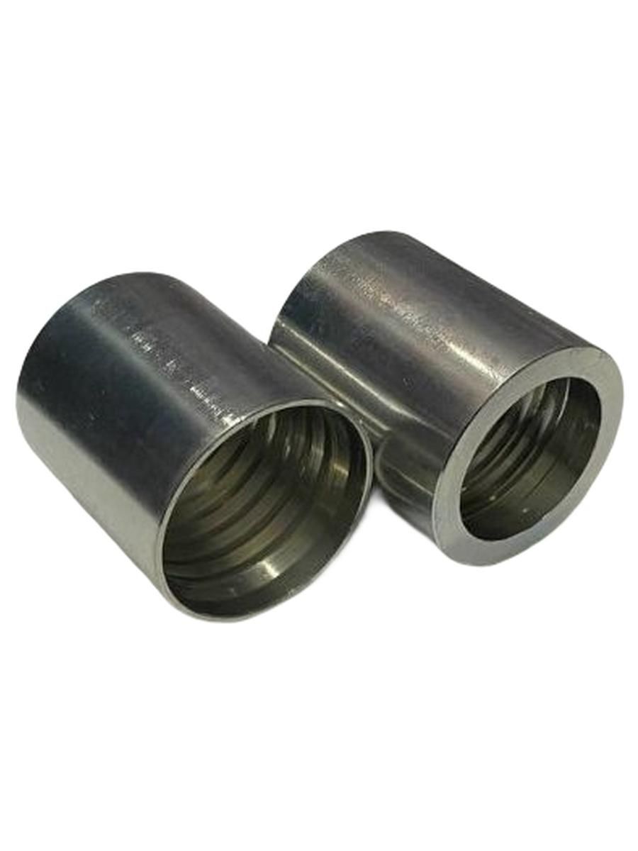 Муфта обжимная (1SN) для РВД под шланг 19мм (3/4"), сталь (2 штуки)